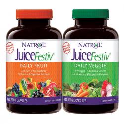 Natrol JuiceFestiv Daily Fruit & Veggie, 240 Capsules