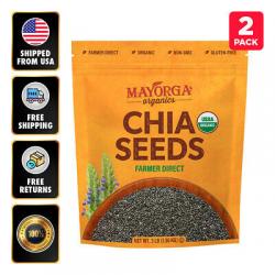 2 Pack Mayorga Organic Chia Seeds USDA Organic 3Lb