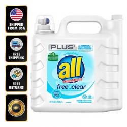 All Free & Clear Plus+ HE Liquid Laundry Detergent (158 Loads) 237 Oz No scent