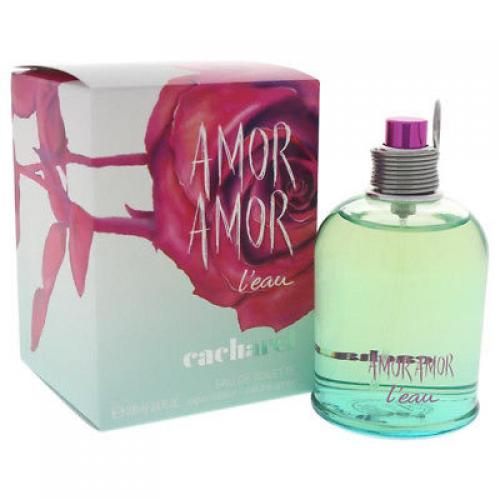 AMOR AMOR L'EAU Cacharel women perfume edt 3.4 oz 3.3 NEW IN BOX