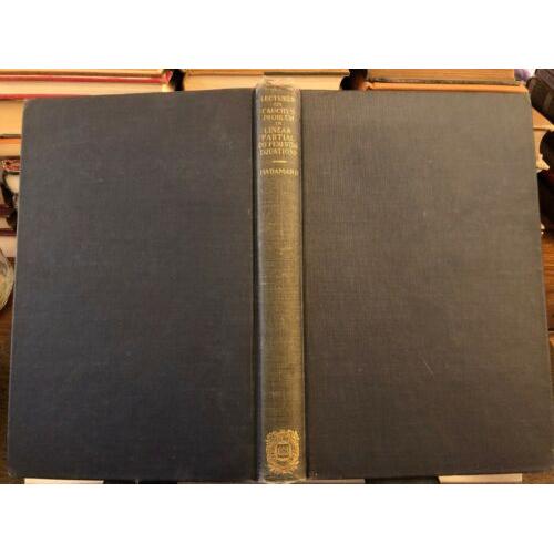 1923 1st LECTURE'S ON CAUCHY'S PROBLEM IN LINEAR PARTIAL DIFFERENTIAL EQUATIONS