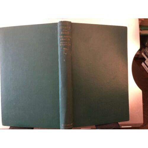 Greece And Rome : A Selection From The Works Of Sir James George Frazer 1949 HC