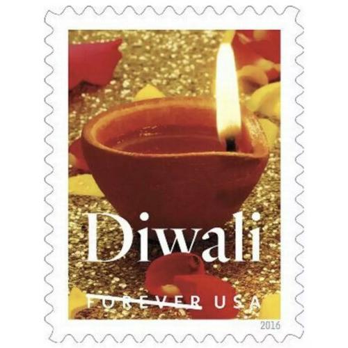 USPS Forever First Class (20 Stamps Per Page, 2 Pages) 40 Diwali Forever stamps
