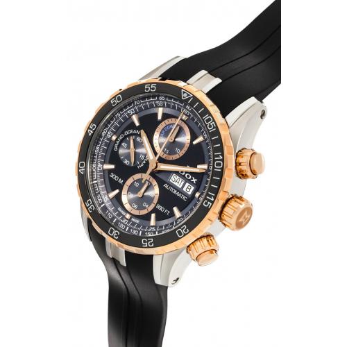 NEW Edox Grand Ocean Men's Chronograph Automatic Watch - 01123 357RCA NBUR