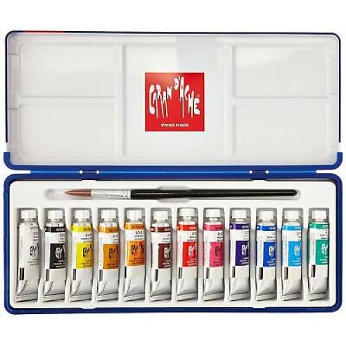 CREATIVE ART MATERIALS Caran D'ache Gouache Studio 12 Tubes (2001.312)