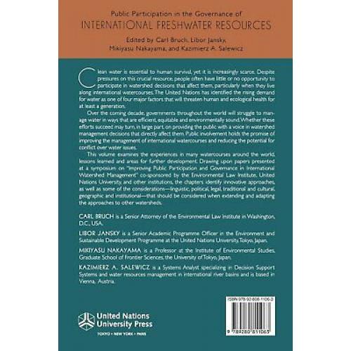 Public Participation in the Governance of International Freshwater Resources