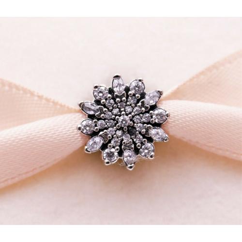 Authentic Pandora Charm Sterling Silver Ice Crystal, Clear CZ  791764 AU