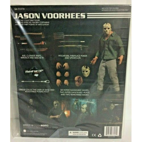NEW MISB Mezco ONE:12 Jason Voorhees 6in Action Figure Friday The 13th Part 3