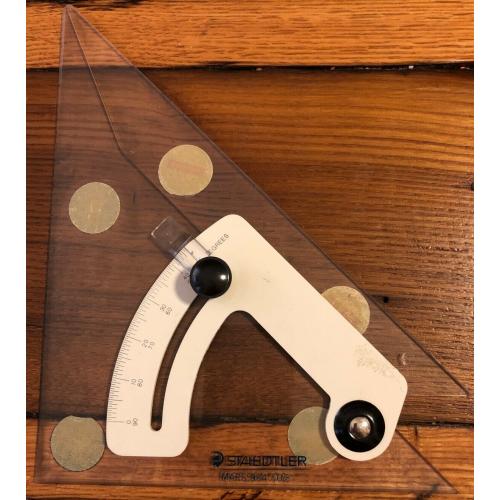 STAEDTLER MARS 8” Adjustable Triangle 964 50-8 USA