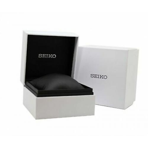 Seiko SSB306P1 Men's Chronograph White Dial Brown Strap Watch