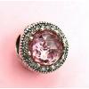 Authentic Pandora Silver 925 ALE  Radiant Hearts Charm Pink Bead 791725NBS