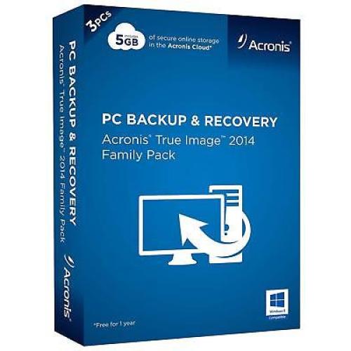 New Acronis True Image 2014 PC Backup and Recovery 5GB
