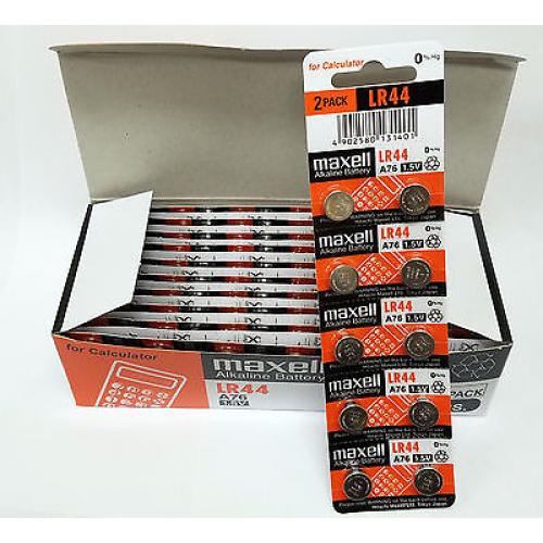 100 NEW LR44 MAXELL A76 L1154 AG13 357 SR44 303 BATTERY