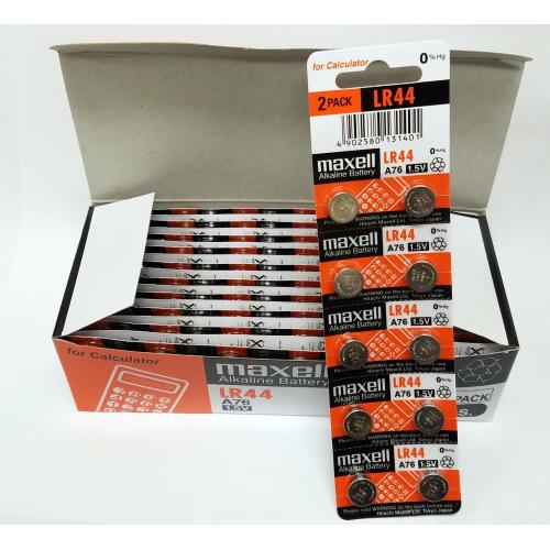 50 NEW LR44 MAXELL A76 L1154 AG13 357 SR44 303 BATTERY