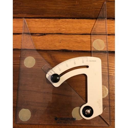 STAEDTLER MARS 8” Adjustable Triangle 964 50-8 USA