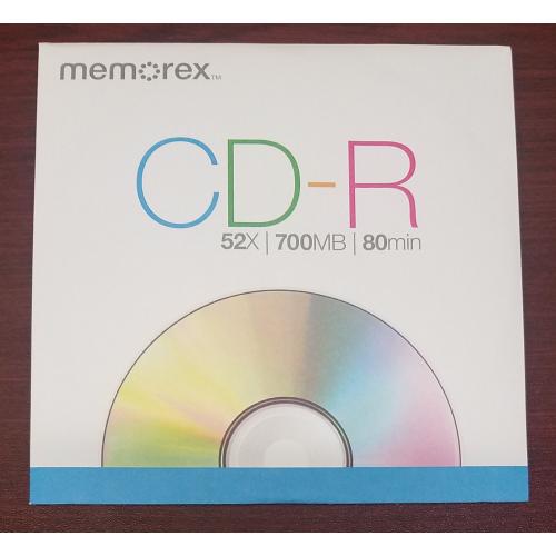Memorex 700MB/80-Minute 52x Data CD-R for Media and Music (2-Pack)