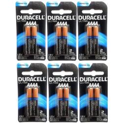 12 New Duracell Ultra AAAA 1.5V Alkaline Batteries MX2500-B2 (6 Two-Packs Cards)