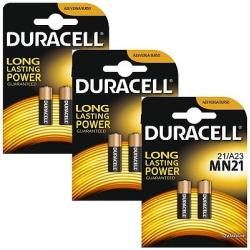 6 Pack Duracell A23 12 Volt Battery MN21 MN23 23AE 21/23 GP23 23A 23GA