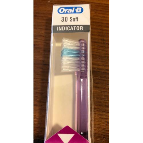 1994 Oral-B Indicator 30 Straight Soft Toothbrush Vintage - Brand New Sealed NOS