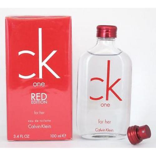 CK ONE RED EDITION by Calvin Klein Women 3.3 / 3.4 oz EDT NEW IN BOX