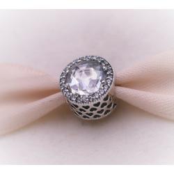 New Authentic Pandora 791725 Silver 925 ALE Radiant Hearts Clear Charm