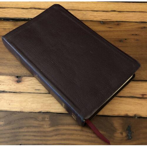 NIV Thinline Reference Bible Bonded Leather Burgundy Red Letter Edition