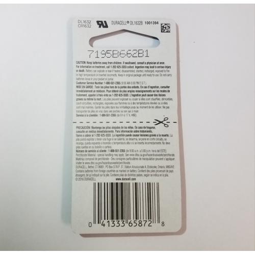 Duracell Lithium DL1632 CR1632 3v Batteries x 6