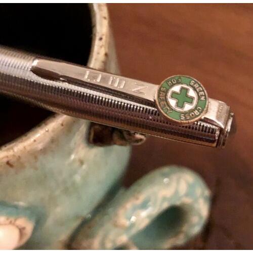 Vintage COBRA National Safety Council Mechanical Pencil Green Cross for Safety
