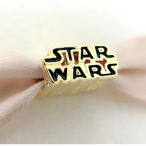new Authentic Pandora  Shine  Star Wars Shining 3D Logo Bracelet Charm 769247C0