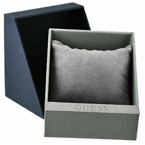 Guess W1177G2 Men's Gold Tone Silicone Band Multifunction Black Dial Watch