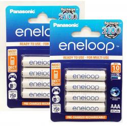 8x Panasonic eneloop AAA Batteries NiMH 800mAh (min. 750mAh) BK-4MCCE