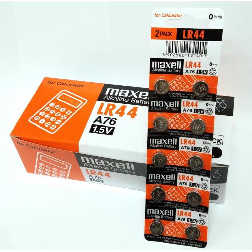 50 NEW LR44 MAXELL A76 L1154 AG13 357 SR44 303 BATTERY
