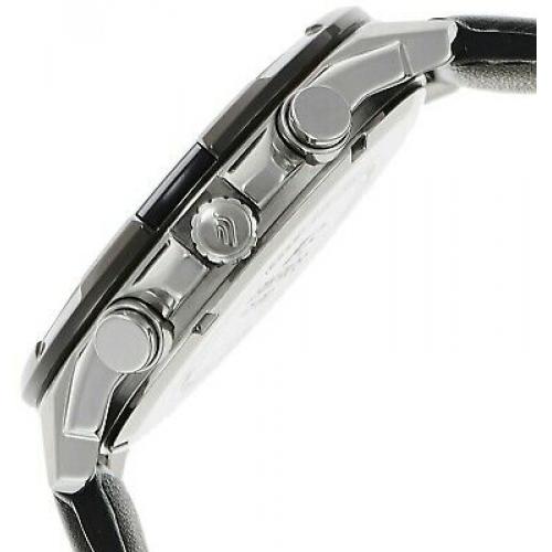 Casio Men's Edifice Stainless Steel & Leather Quartz Watch EFR539L-1AV