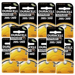 Duracell 395 399 SR927SW AG7 LR927  SR57 Silver Oxide 10 Batteries