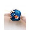 New Authentic Pandora Shimmering Ocean Waves and Fish Star Blue Charm 789004