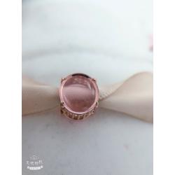 New Authentic Pandora S925 Pink Oval Cabochon Charm 789309C01