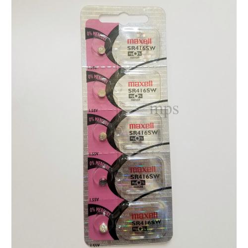 Maxell 337 Silver Oxide Watch Batteries SR416SW 5 PACK
