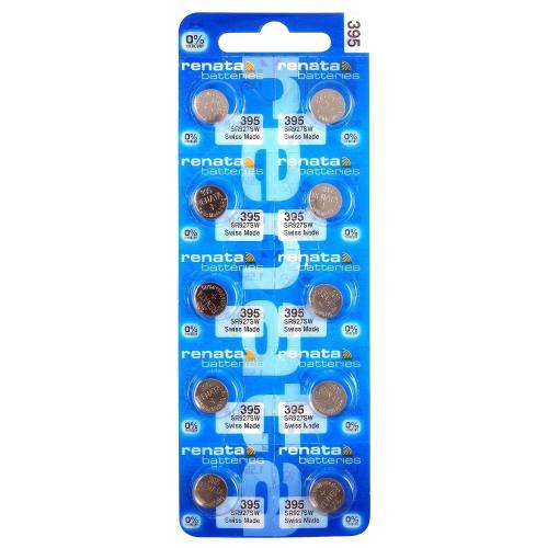 5 NEW RENATA 395 SR927SW WATCH 0% MERCURY BATTERIES