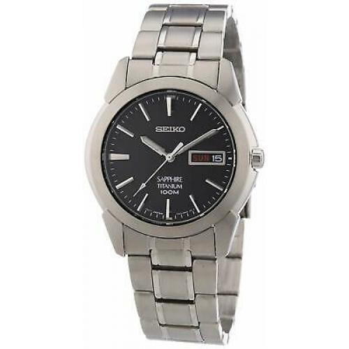 NEW Seiko SGG731 Titanium Men's Quartz Watch Sapphire Crystal - SGG731P1