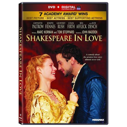 Shakespeare In Love DVD New, Free Shipping