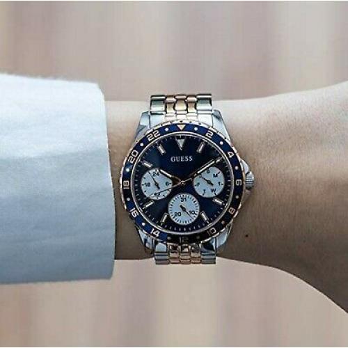 Guess Odessa Quartz Blue Dial Two-Tone Ladies Watch W1187L3