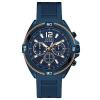 Guess Men's Blue Stainless Steel & Rubber Quartz Watch W1168G4