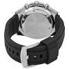 Seiko Men's 43.9mm Black Silicone & Steel Hardlex Crystal Quartz Watch SSB325P1