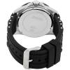 GUESS Men's Iconic Black,Stainless Steel Case,Silicone/Rubber Strap W0366G1 
