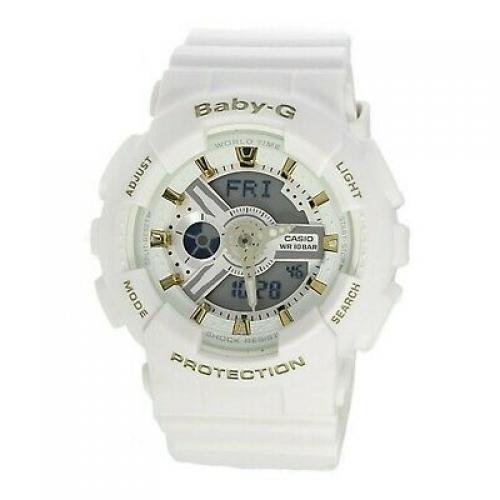 Casio Watch, White (Model: BA-110GA-7A1CR)