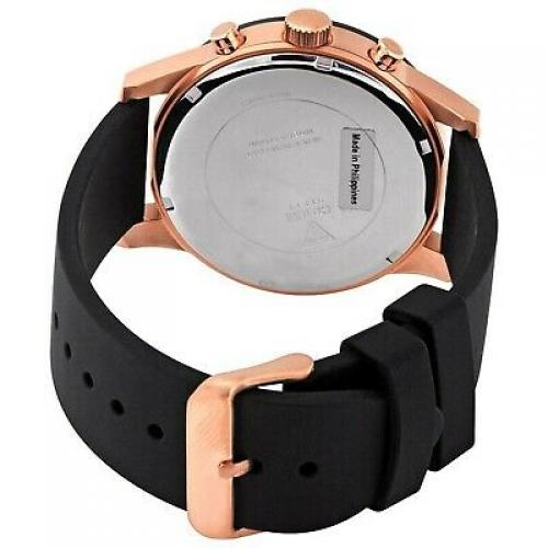 GUESS Men's Atlas Black Stainless Steel & Silicone Quartz Analog Watch W1055G3