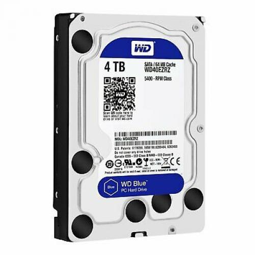 WD Blue 4TB  Desktop Hard Disk Drive - 5400 RPM SATA 6 Gb/s 64MB Cache 3.5 Inch