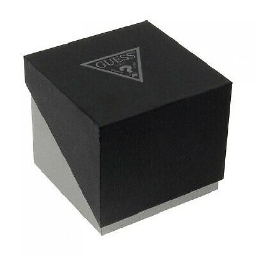 GUESS Men's Iconic Black,Stainless Steel Case,Silicone/Rubber Strap W0366G1 