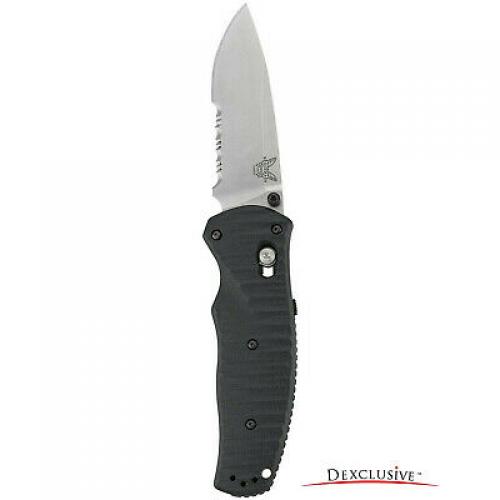 Benchmade - Volli 1000001 Knife, Drop-Point Serrated Edge Blade, Satin Finish