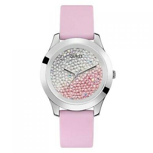 Guess Crush Womens Analog Quartz Watch with Silicone Bracelet W1223L1